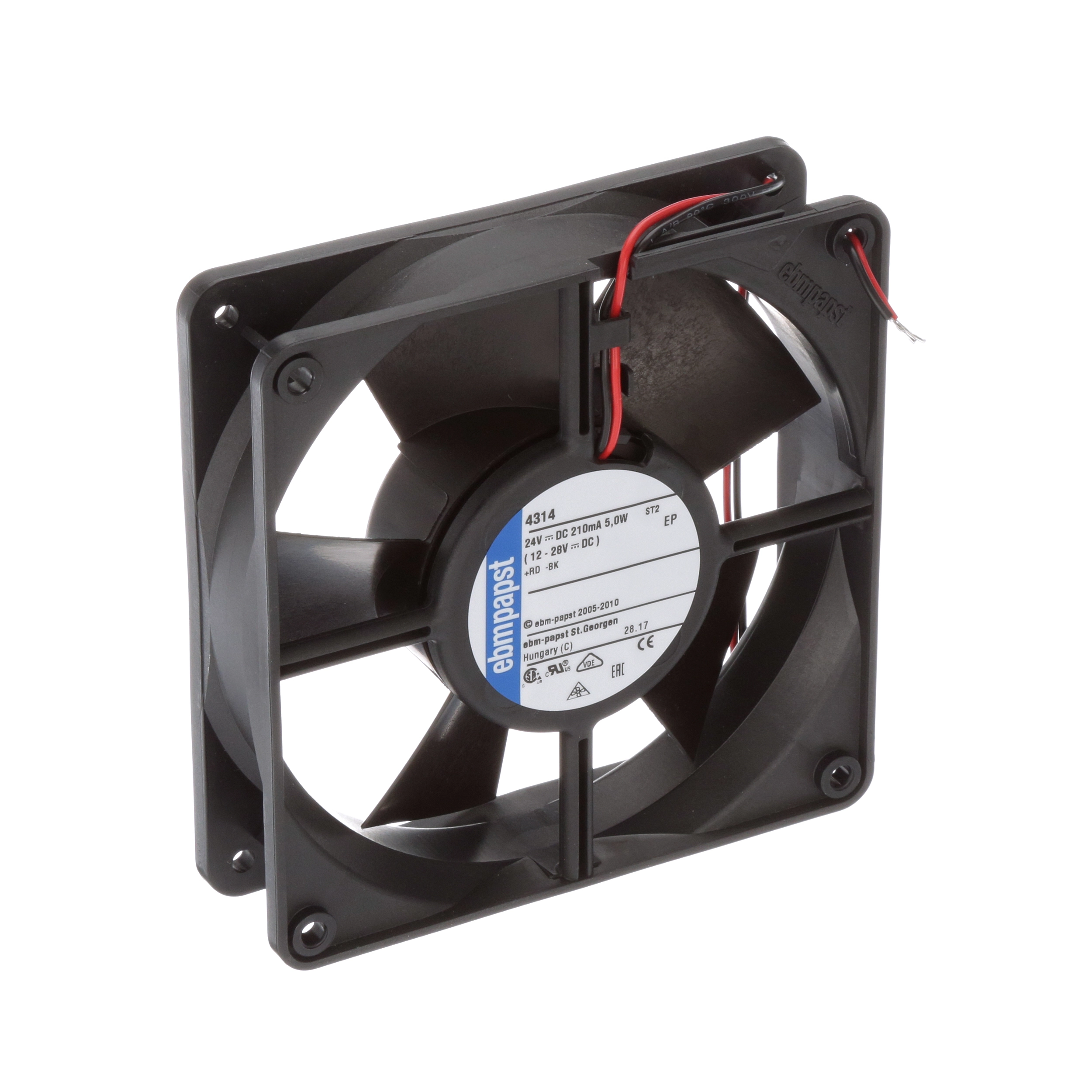 4314 ebm-papst 24VDC 119x119x32mm Axial Fan 4314 ebm-papst 24VDC 119x119x32mm Axial Fan