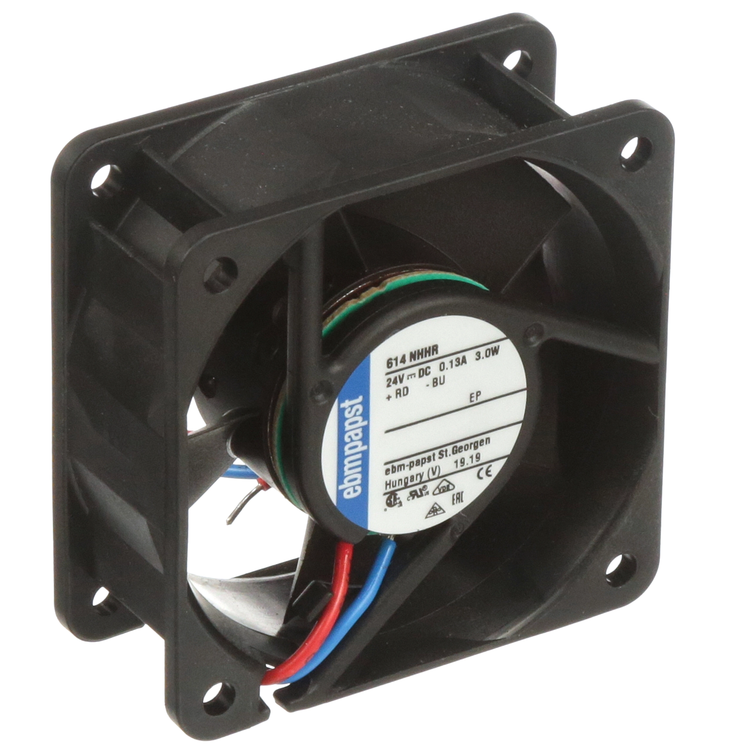 614NHHR ebm-papst 24VDC 60x60x25mm Axial Cooling Fan