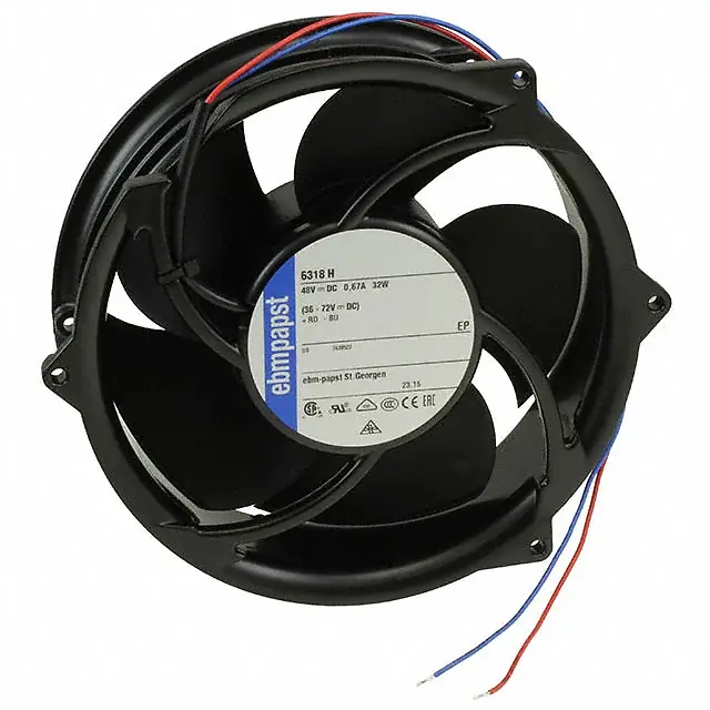 6318H ebm-papst 48VDC Ø172x51mm Axial Cooling Fan