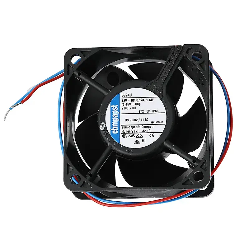 632NU ebm-papst 12VDC 60x60x25mm Axial Cooling Fan