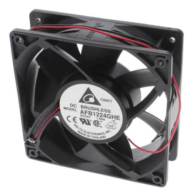 AFB1224GHE-C Delta 24VDC 120x120x38mm Axial Fan AFB1224GHE-C Delta 24VDC 120x120x38mm Axial Fan