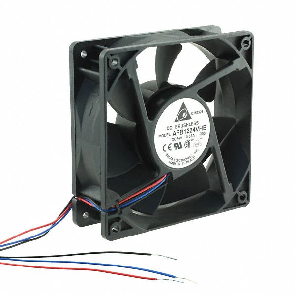 AFB1224VHE-R00 Delta 24VDC 120x38mm Axial Cooling Fan AFB1224VHE-R00 Delta 24VDC 120x38mm Axial Cooling Fan