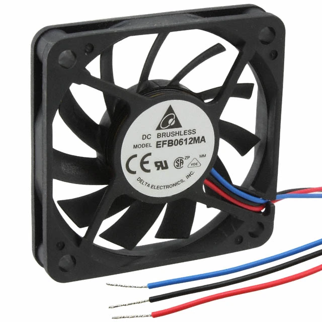 EFB0612MA-F00 Delta 12VDC 60x10mm DC Axial Fan EFB0612MA-F00 Delta 12VDC 60x10mm DC Axial Fan
