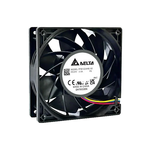 PFB1224HE-00P0 Delta 24VDC 120x38mm Axial Cooling Fan PFB1224HE-00P0 Delta 24VDC 120x38mm Axial Cooling Fan